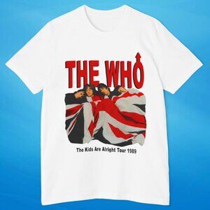 The Who 1989 The Kids Are Alright Rock Band Music Fan Graphic Tour T-Shirt 90